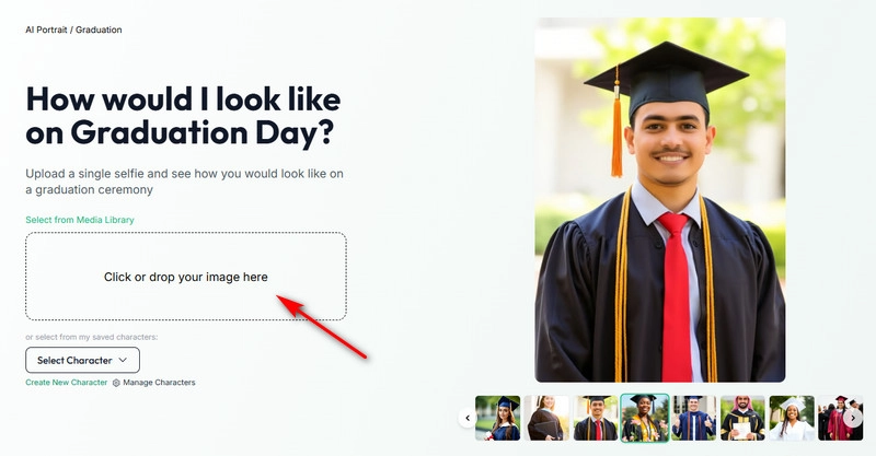 AI Graduation Photos Pincel Upload