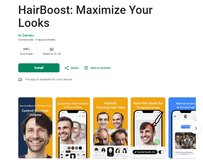AI Hair Volumizer for Men
