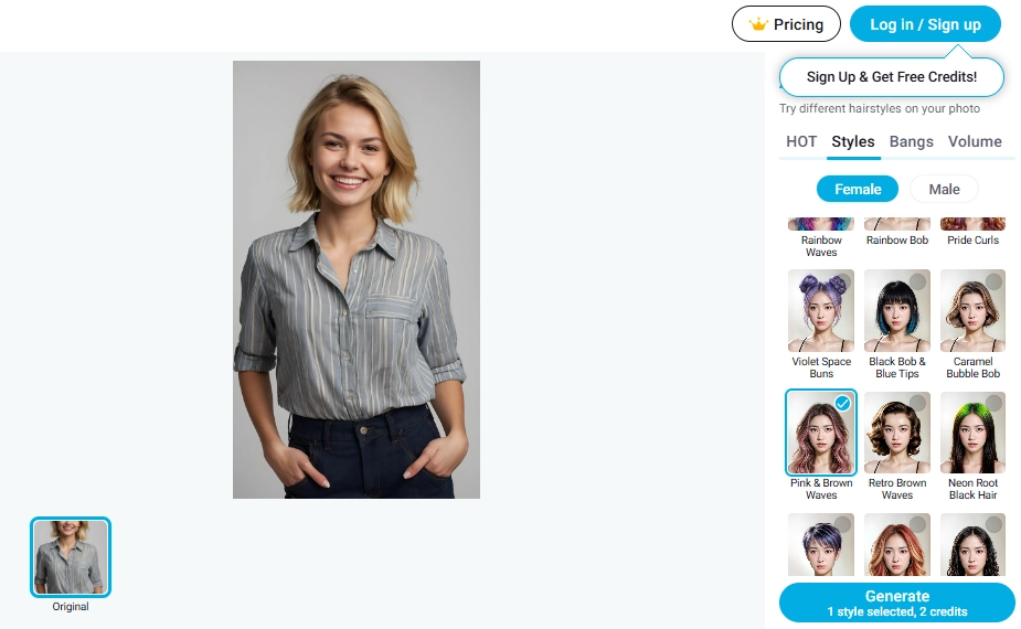 AI Hairstyle Changer