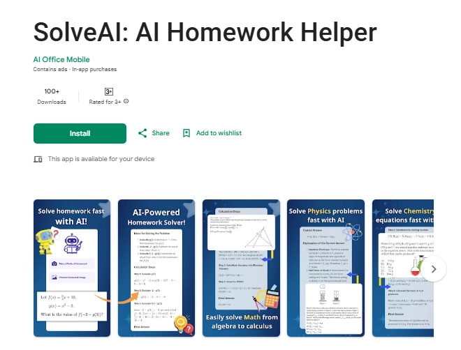 AI Homework Helper App