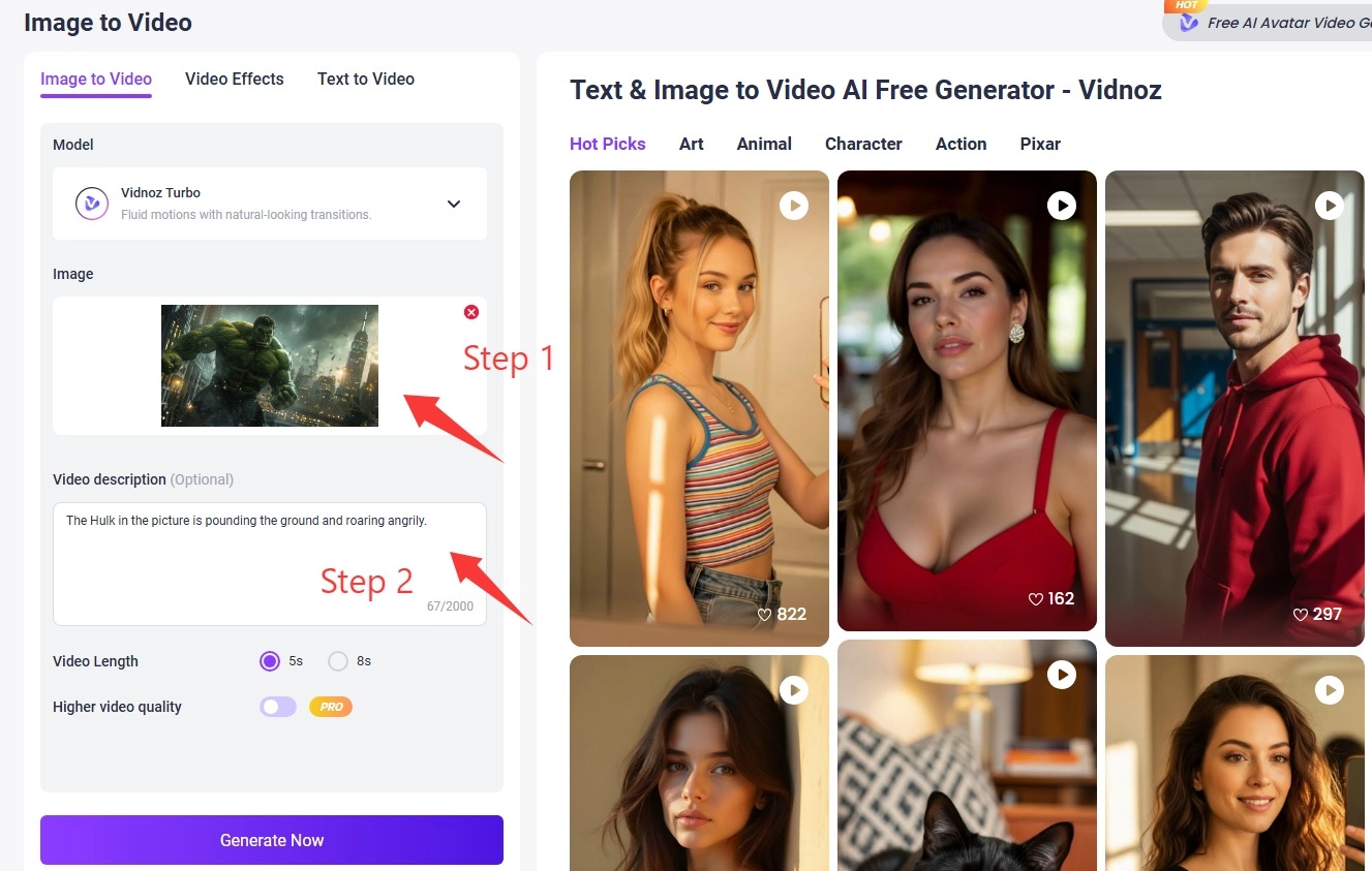 AI Hulk Image to Video