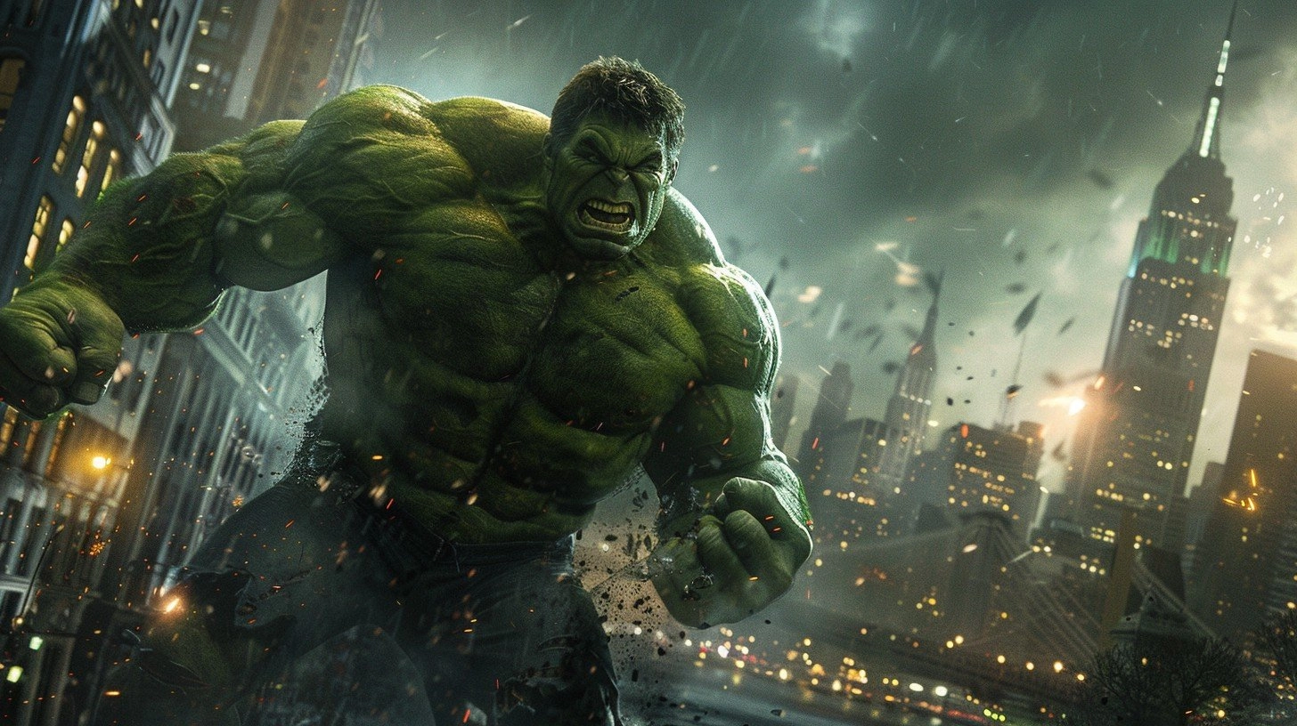 AI Hulk In A Scene