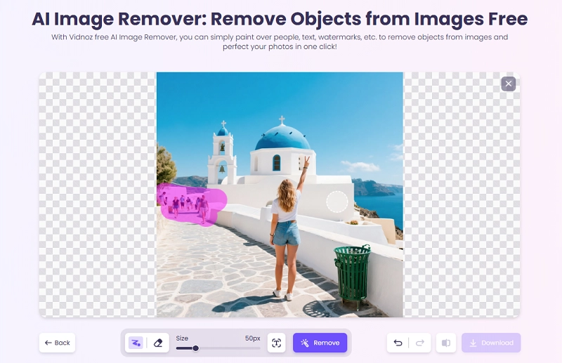 AI Image Inpainting - Choose the Object for Removing