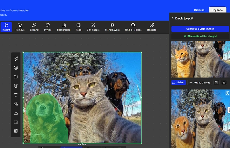 AI Image Inpainting Result on OpenArt
