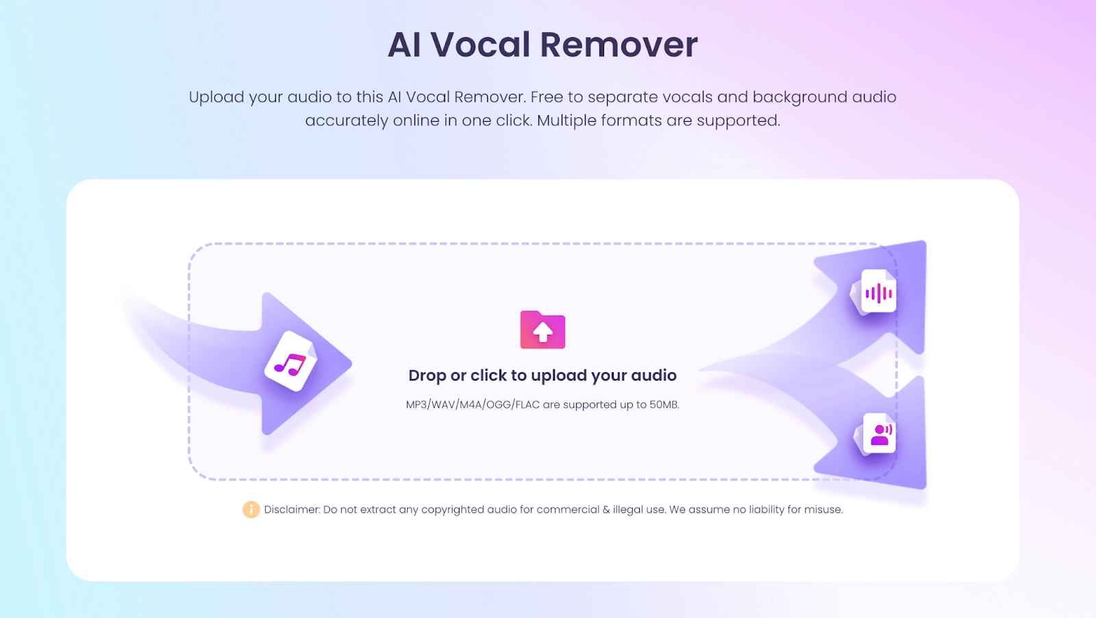 How to Remove Instrumental from Song with AI Step 1