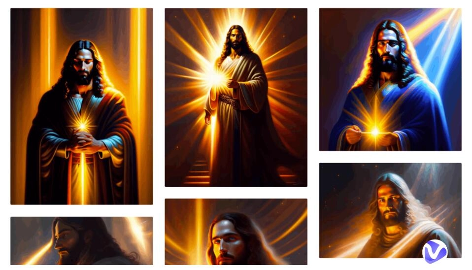 Exploring the Fascinating World of AI Generated Jesus: Images of AI Jesus