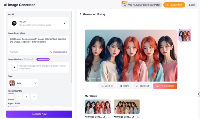 AI Kpop Group Image Generator