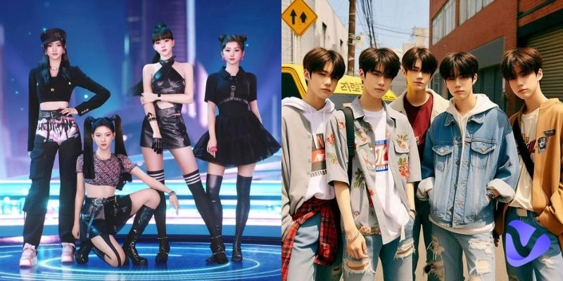 AI K-Pop Group Generator Free to Design Your Own Virtual Idols