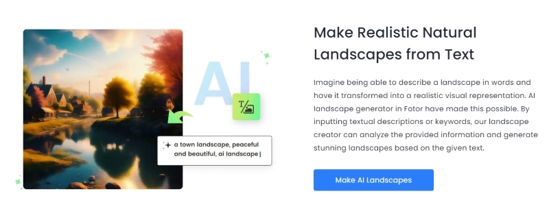 AI Landscape Generator Fotor