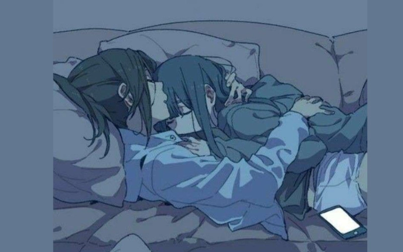 AI Lesbian Art Romantic Soft Style