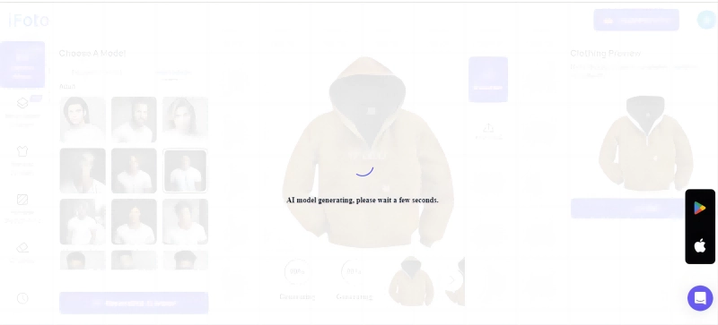 AI Man's Model iFoto Generate Result