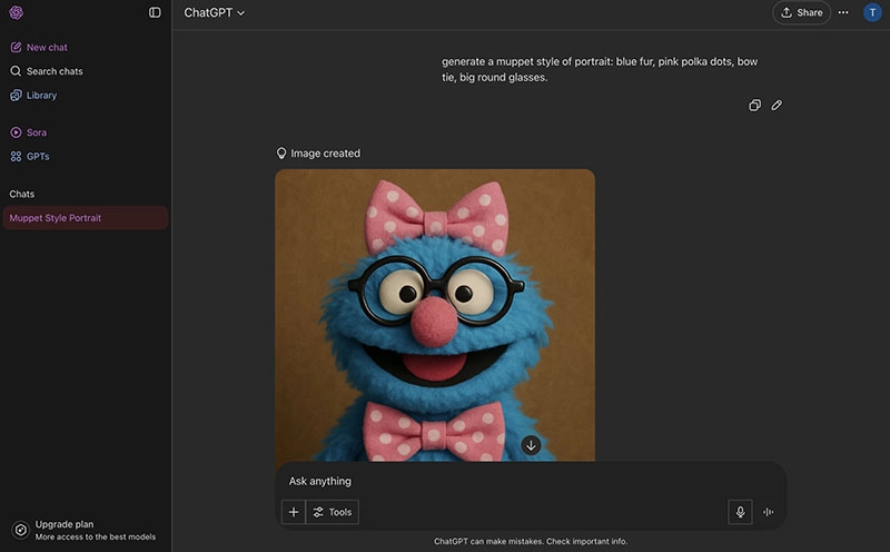 AI Muppet Generator ChatGPT