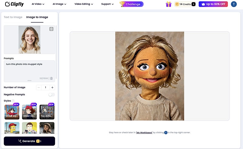 AI Muppet Generator Clipfly
