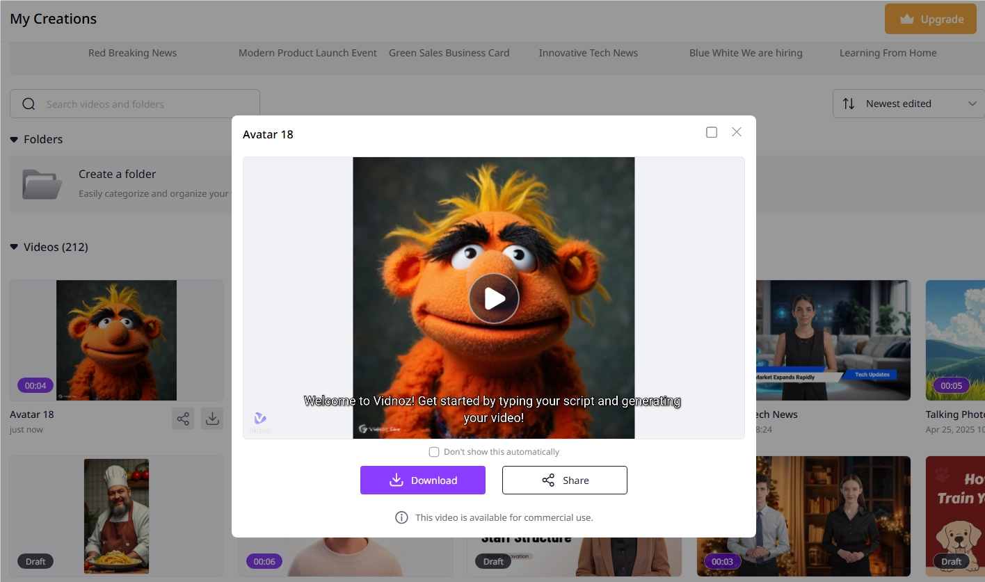 AI Muppet Generator Generate Video
