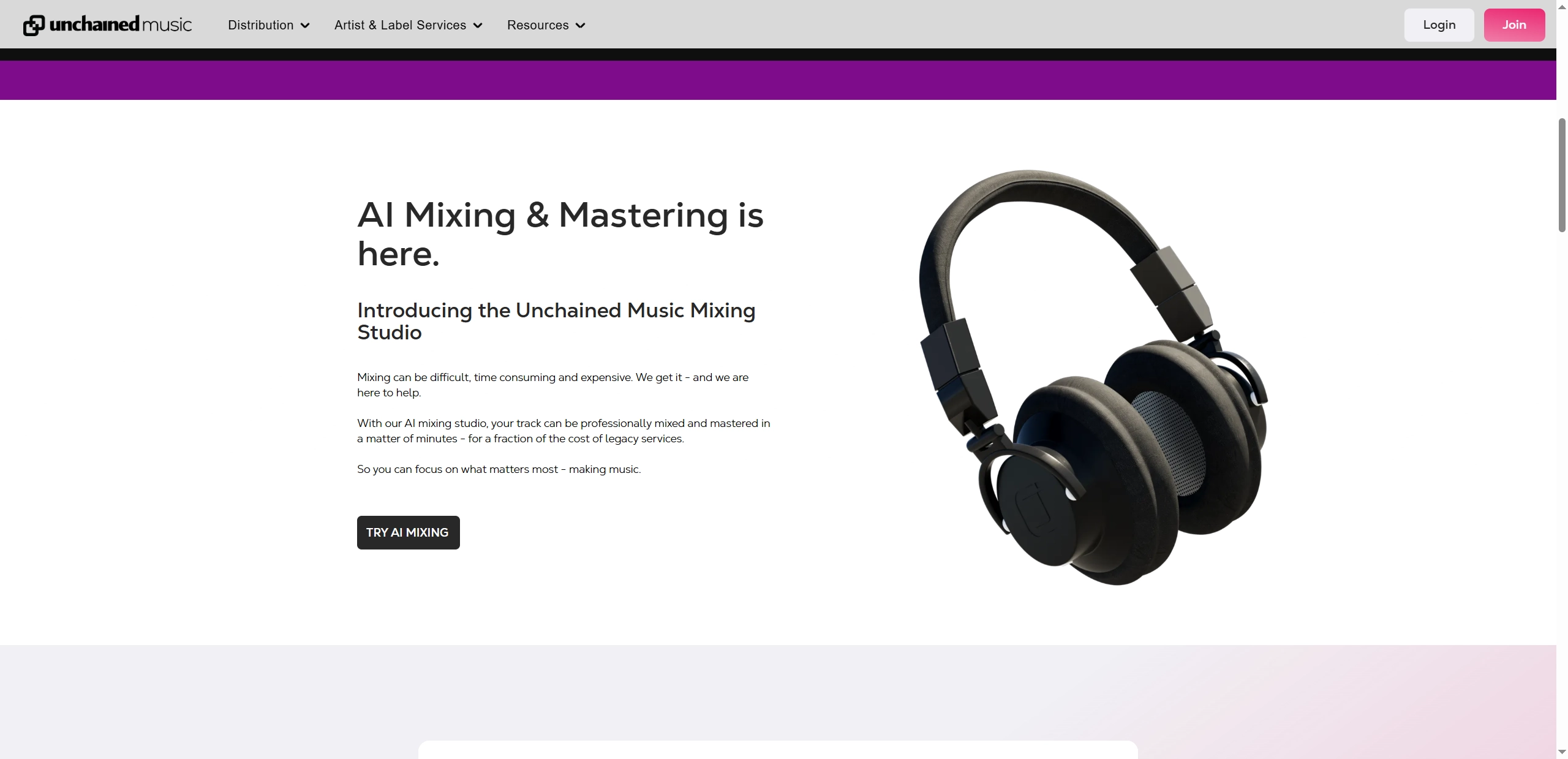 AI Music Mixer Unchainedmusic