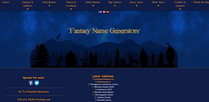 AI Name Generator Fantasy