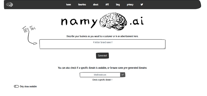AI Name Generator Namy