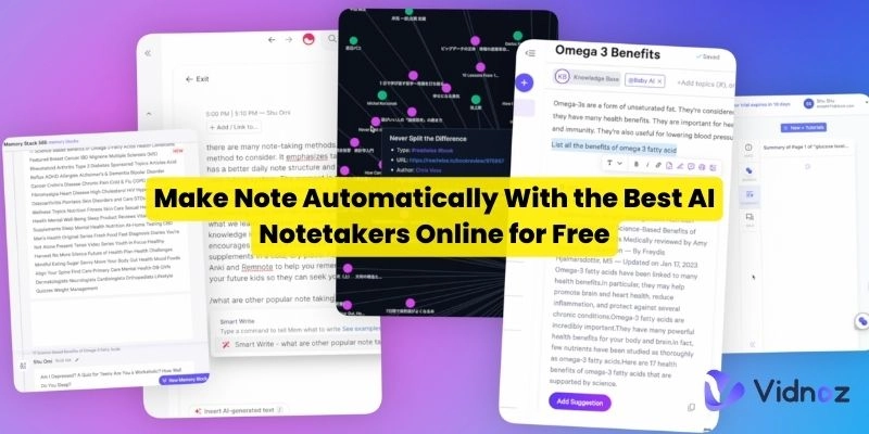 Make Note Automatically With the Best AI Notetakers Online for Free
