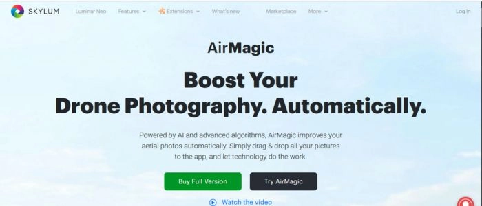 AI Photo Editing Software Skylum AirMagic
