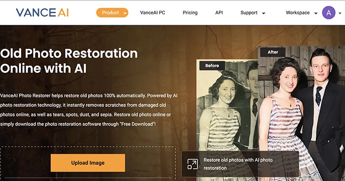 AI Photo Restorer VanceAI