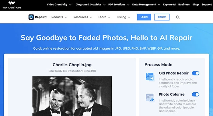 AI Photo Restorer Wondershare