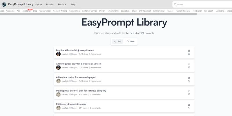 AI Prompt Library EasyPrompt Library
