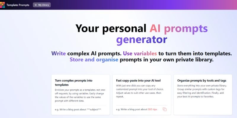 AI Prompt Library Template Prompts