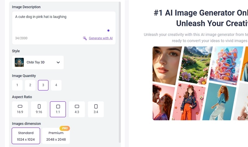AI Puppy Vidnoz Customize