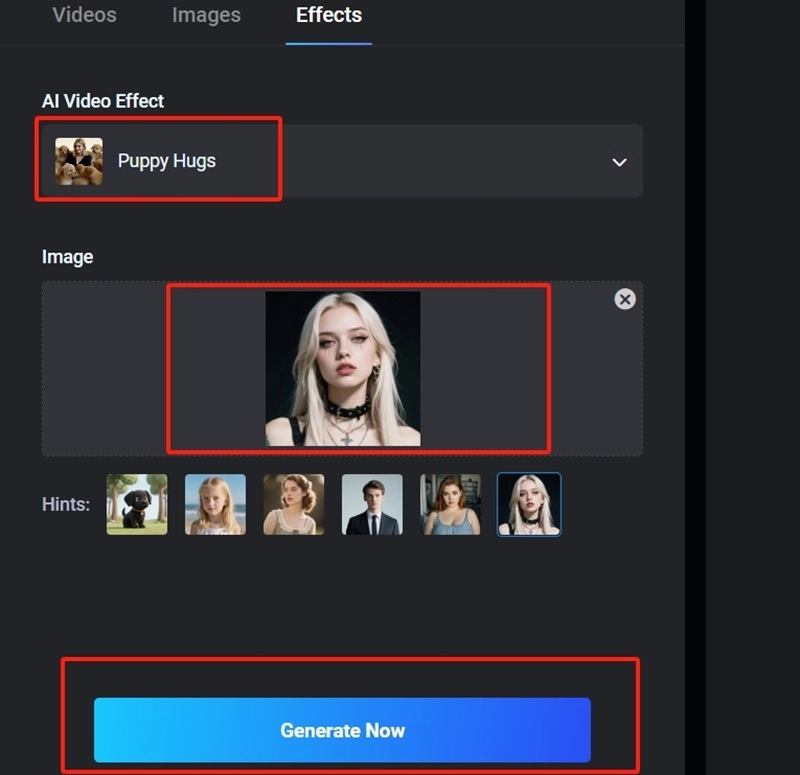 AI Puppy Vidwud Setting