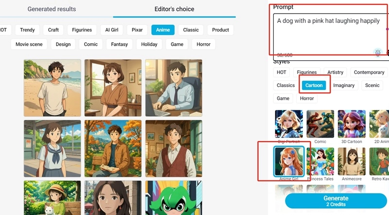 AI Puppy YouCam Describe