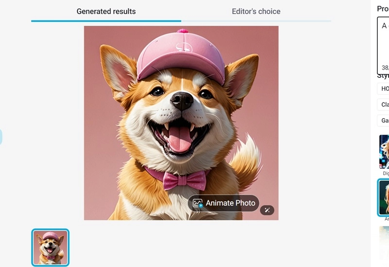 AI Puppy YouCam Result