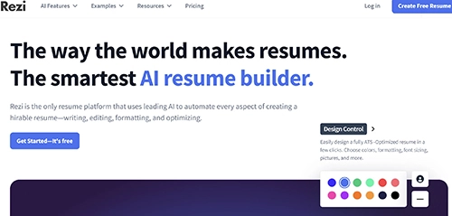 AI Resume Builder Rezi