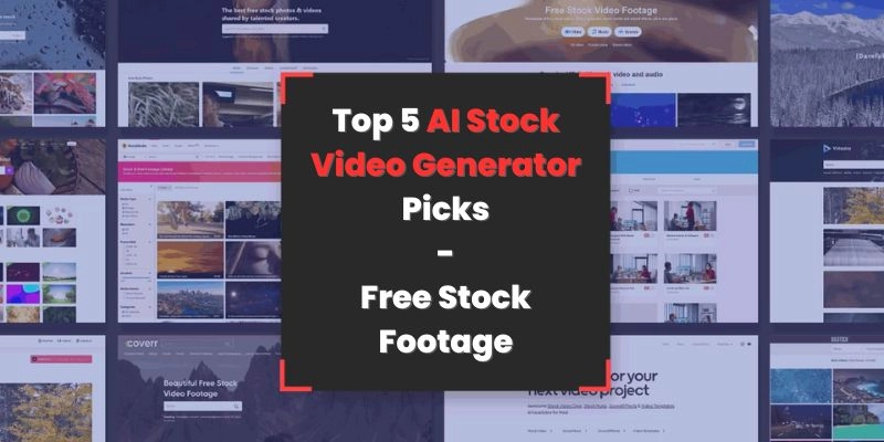 Top 5 AI Stock Video Generator Picks [Free Stock Footage]