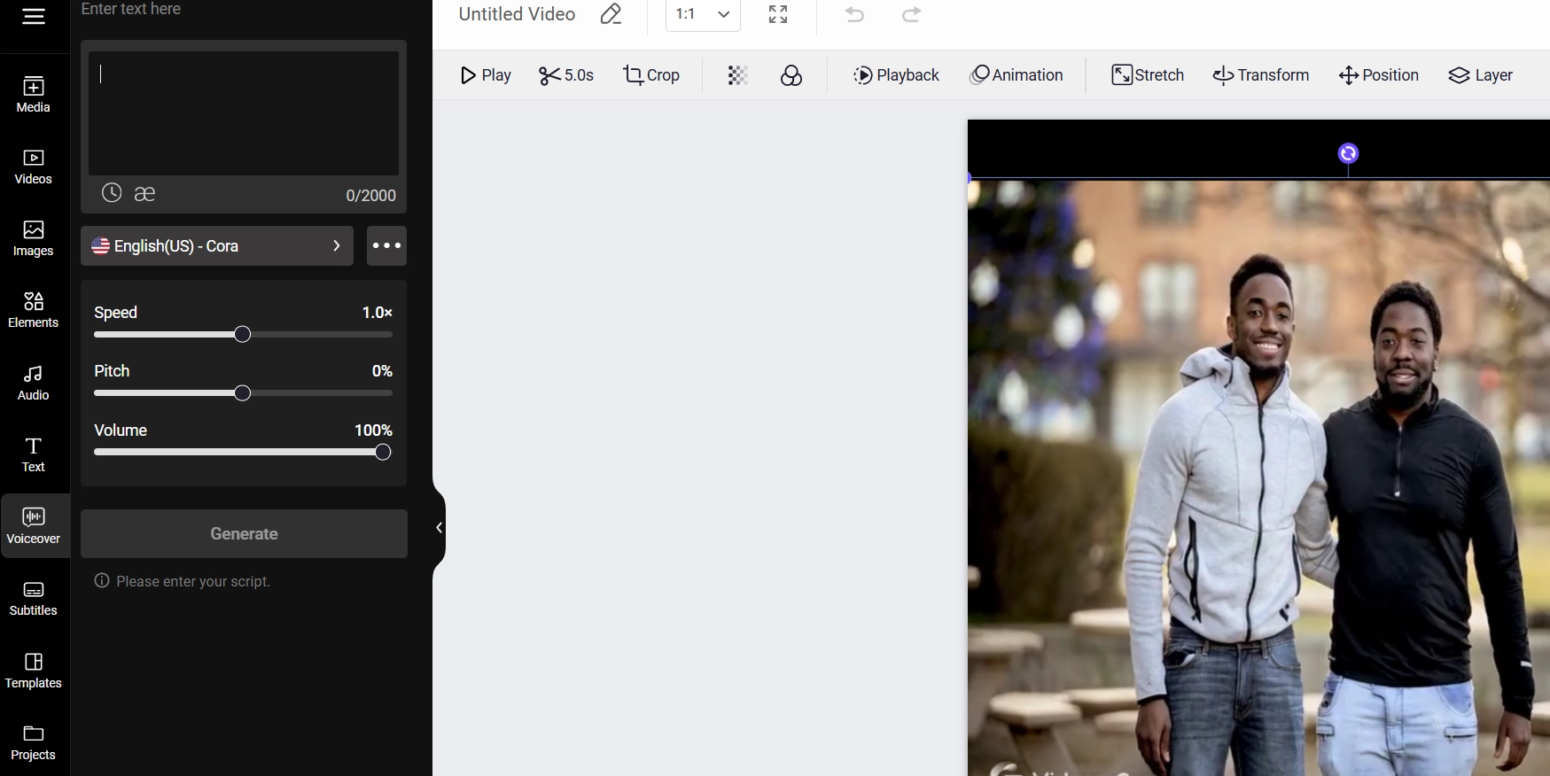 AI That Adds Sound Effects to Video Vidnoz Voiceover
