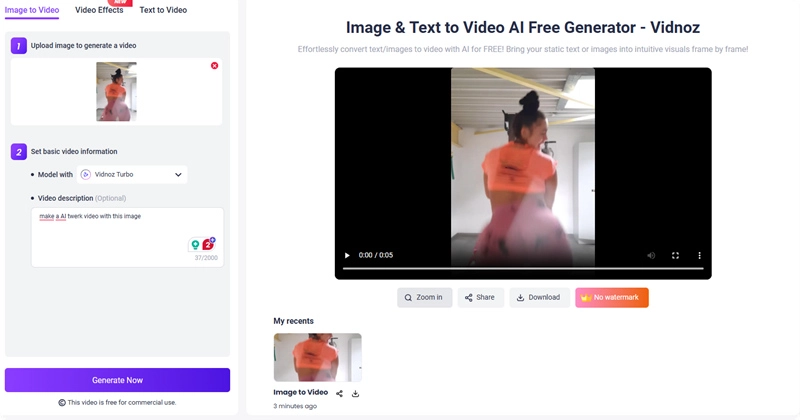 AI Twerk Video Image to Video
