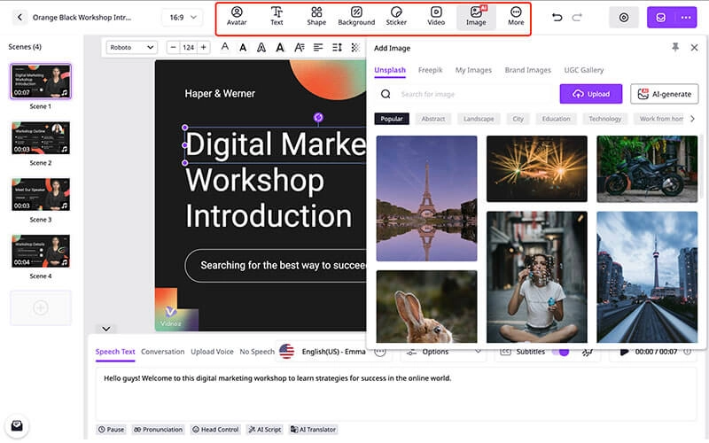 AI UGC Vidnoz Edit Video