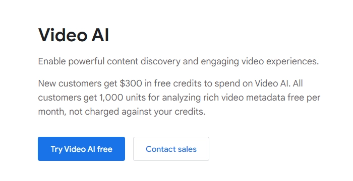 AI Video Analytics Google Video AI