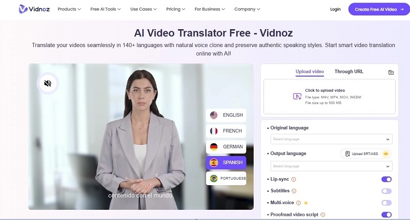 AI Video Translation with Voice Cloning Step 1