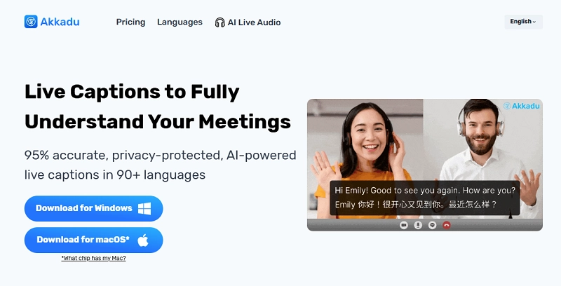 Akkadu Real Time Video Translation with Live Captions