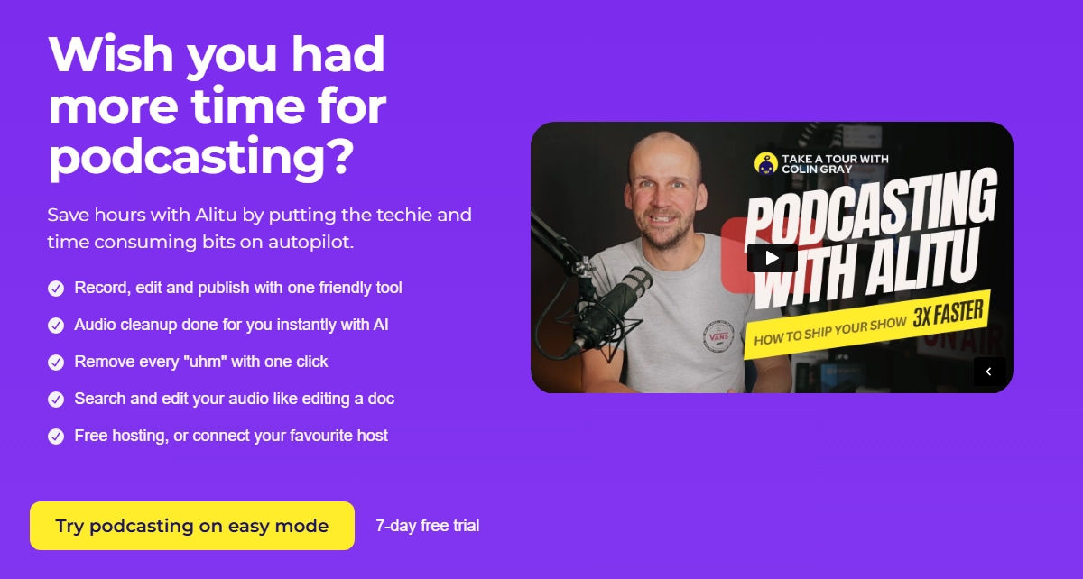 Alitu: All-in-One Podcasting Tool