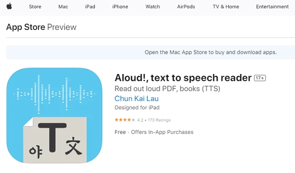 App That Reads Aloud Text - Aloud