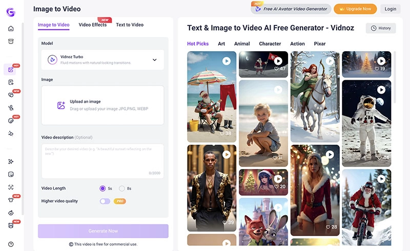 Alternative to Bigmotion AI Vidnoz Image to Video