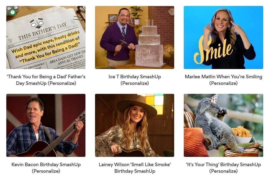 AmericanGreetings Smashup Video Talking Ecards