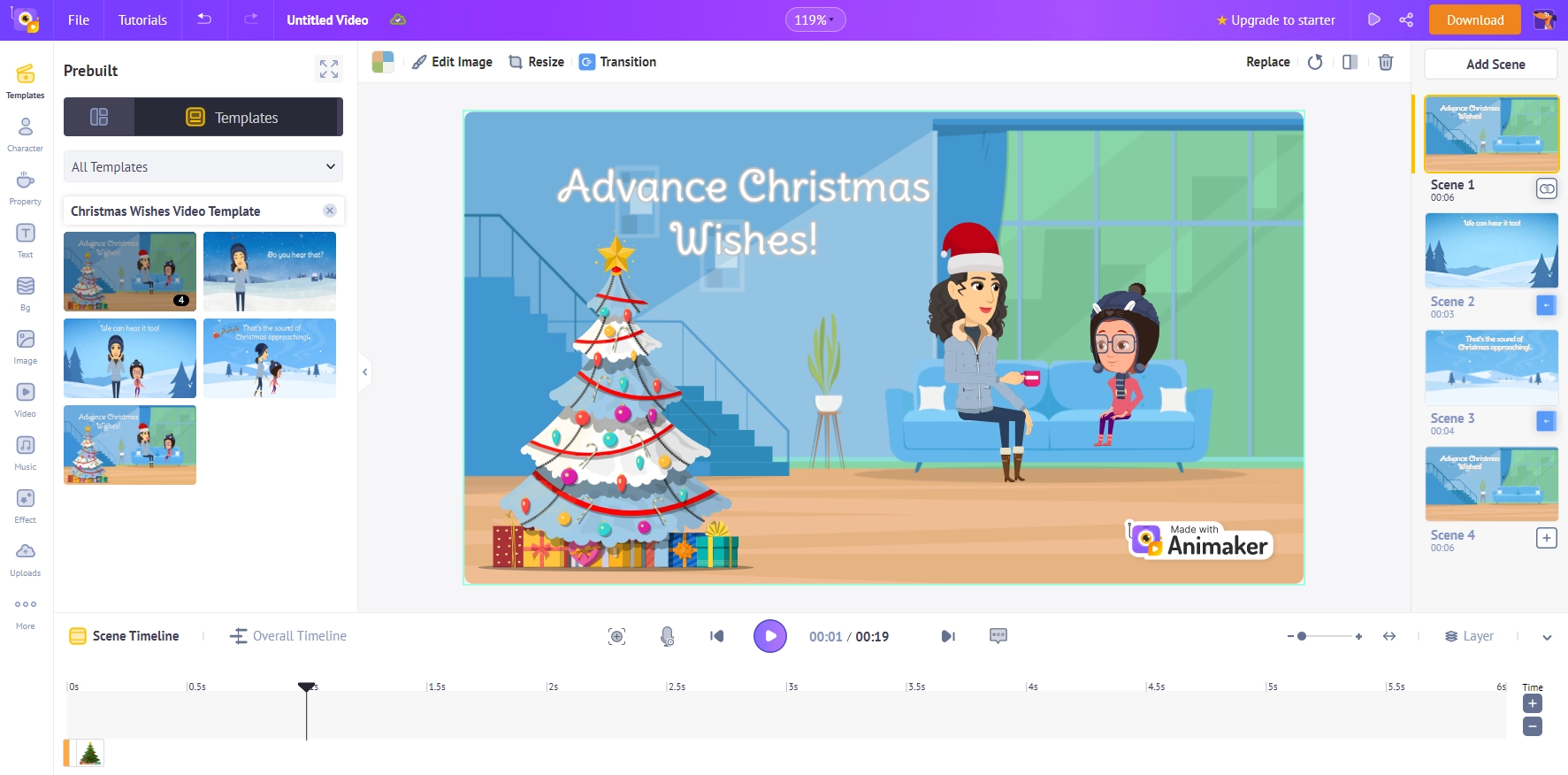 Christmas Video Maker - Animaker