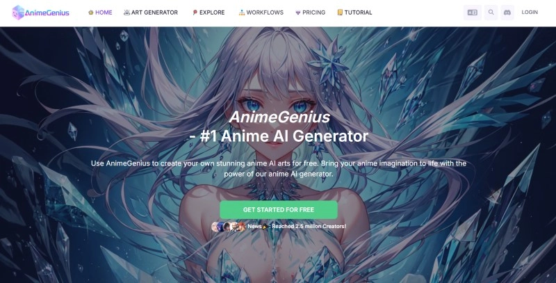 AnimeGenius Anime AI Generator with Pixel Style