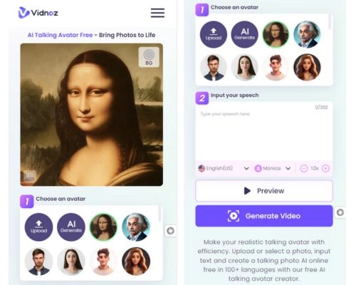Vidnoz AI Talking Avatar Best Platform to Make Photos Alive