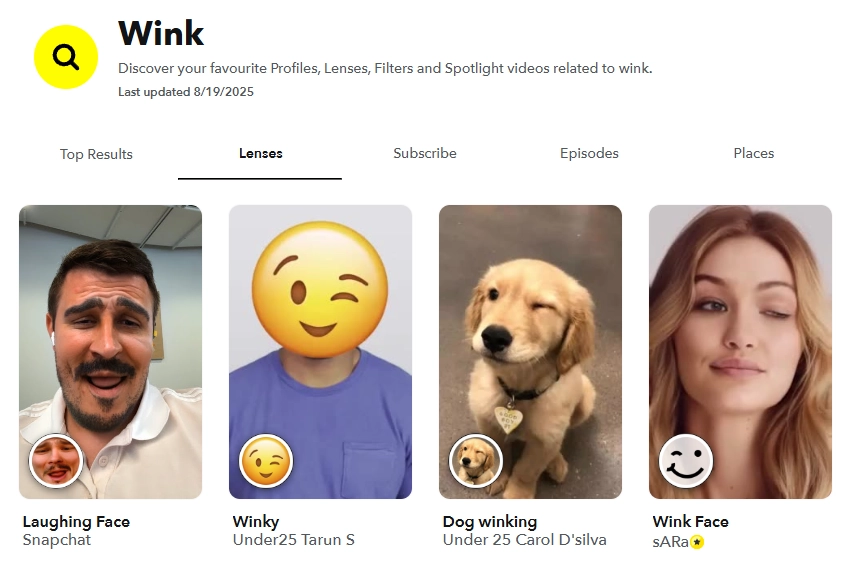 AR Wink Filters