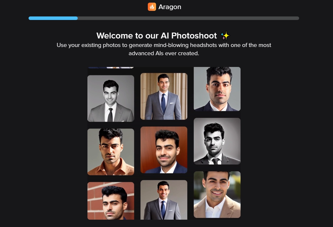 Aragon AI Headshot Generator