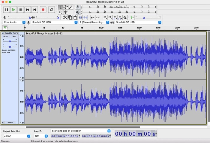 Audacity MP3 Splitter für Windows und Mac