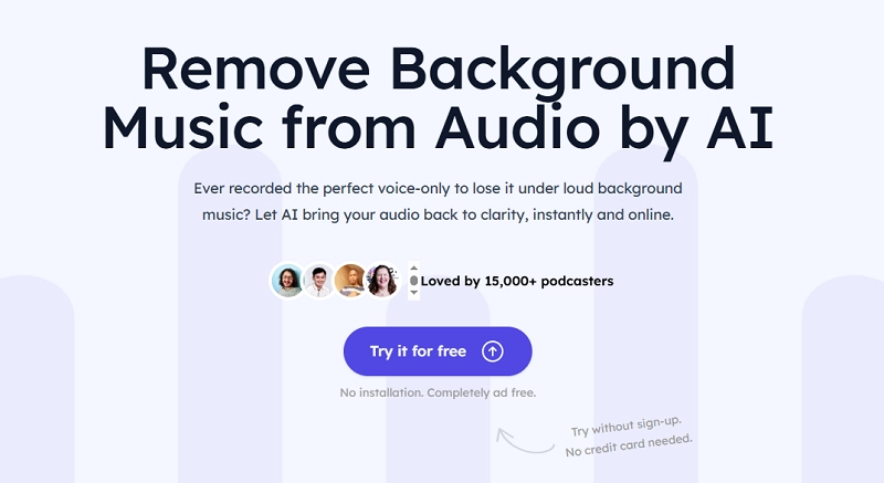 Audio Cleaner Remove Background Music from Audio